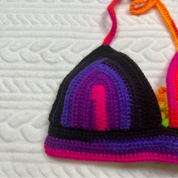🖤 3/$15 🖤 Handmade Womans Crochet Bikini Top - Picture 3 of 9